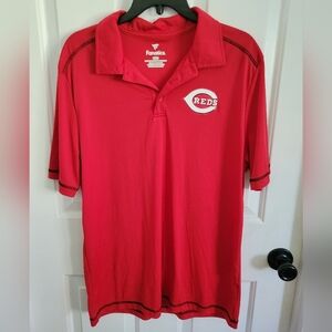 Fanatics MLB Cincinnati Reds Baseball Red Polo Size Large